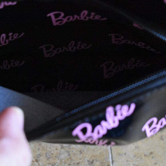 LIMITED EDITION Barbie X Miniso LOGO PRINT Backpack Black Pink Women's Bag - Picture 6 of 16